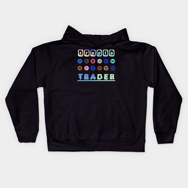 Crypto Trader Bitcoin & Cryptocurrency Kids Hoodie by theperfectpresents